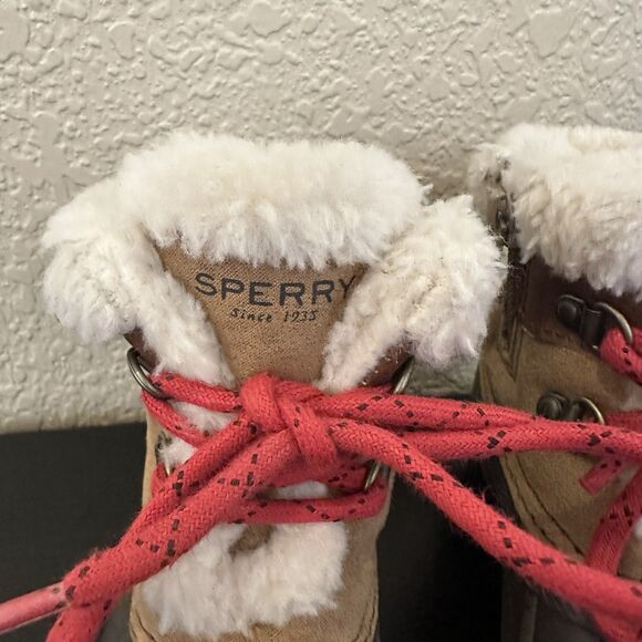 Sperry Alpine Saltwater Boots Duckboots Toddler  9m Brown/Black - Picture 2 of 8